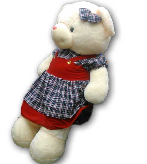 big-teddy-bear-with-skirt2.jpg عروسک خرس بزرگ تدی - Image 1